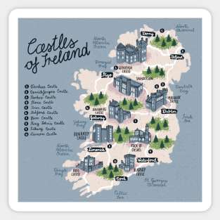 Castles of Ireland Sticker